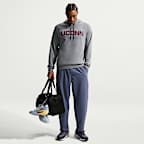 Sudadera con gorro de entrenador de básquetbol para hombre Connecticut Huskies Nike NCAA