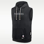 Las Vegas Raiders Sideline Men's Nike Dri-FIT NFL Sleeveless Pullover Hoodie