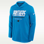 Carolina Panthers Sideline Men's Nike Dri-FIT NFL Long-Sleeve Hooded Top