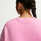 Sudadera de cuello redondo oversized para mujer (talla grande) Nike Studio Fleece Medium Weight