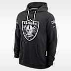 Sudadera con gorro sin cierre Nike Dri-FIT de la NFL para hombre Las Vegas Raiders Salute to Service Sideline