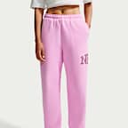 Nike Studio Fleece Medium Weight 'Graphic Pack' Women's Oversized Cuffed Logo Trousers