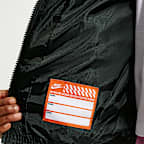 Nike Little Kids' Quilted Faux Fur Jacket