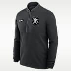 Las Vegas Raiders Logo Victory Men's Nike Dri-FIT NFL 1/2-Zip Long-Sleeve Top