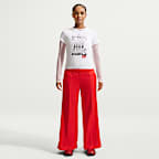 Nike Sportswear Women's Mid-Rise Wide-Leg Track Pants