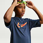 Nike Swim Hydroguard Big Kids' (Boys') Dri-FIT UV Short Sleeve Top