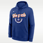 Sudadera con gorro sin cierre Nike para hombre Venezuela National Baseball Team 2026 World Baseball Classic Champions Arched Logo