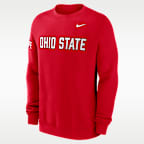 Ohio State Sideline Club Men's Nike College Pullover Crew