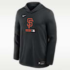 San Francisco Giants Authentic Collection Men's Nike Dri-FIT MLB Long-Sleeve Hooded Top