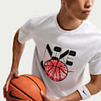 เสื้อยืดบาสเก็ตบอลผู้ชาย Nike