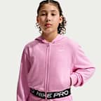 Sweat à capuche et zip Dri-FIT Nike Pro Fleece pour ado (fille)