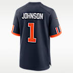 Jersey Nike de la NFL Game para hombre Jaylon Johnson Chicago Bears Rivalries Collection