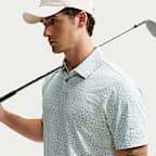 Męska koszulka polo do golfa z mikronadrukiem Dri-FIT Nike Velocity