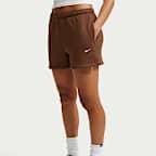 Nike Studio Fleece Medium Weight Pantalones cortos de tiro medio - Mujer