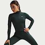 Leggings de cintura alta sin costura delantera de largo completo para mujer Nike Universa
