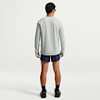 Nike Stride 男款 Dri-FIT 跑步鬆餅格紋圓領上衣