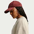 Oversized Nike Studio Fleece-sweatshirt i mellemkraftig kvalitet med rund hals og kort snit til kvinder