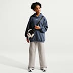 Nike Sportswear Studio Fleece Girls' Oversized Pullover Hoodie