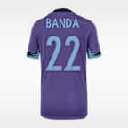 Jersey Nike Dri-FIT de la NWSL tipo réplica para niños talla grande Barbra Banda Orlando Pride visitante Stadium
