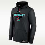 Sudadera con gorro sin cierre Nike Therma de la MLB para hombre Arizona Diamondbacks Authentic Collection