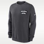 Sudadera de cuello redondo sin cierre Nike de la NFL para hombre Seattle Seahawks Draw Block Club