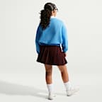 Sudadera de cuello redondo Dri-FIT de corte cuadrado para niña Nike Sportswear Club Fleece