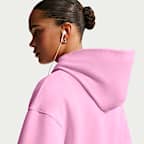 Nike Studio Fleece Medium Weight 'Graphic Pack' Women's Oversized Pullover Logo Hoodie