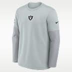Las Vegas Raiders Scripted To Win Sideline Coach Men's Nike Therma-FIT NFL Long-Sleeve T-Shirt