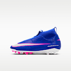 Nike Jr. Mercurial Superfly 10 Academy Little/Big Kids' Artificial-Grass High-Top Soccer Cleats