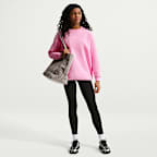 Bluza dresowa o kroju oversize z półokrągłym dekoltem dla dużych dzieci (dziewcząt) Nike Sportswear Studio