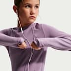 Nike Mavn Girls' Dri-FIT Ribbed Long-Sleeve Top