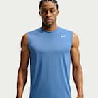 Nike Dri-FIT ermeløs treningsoverdel til herre