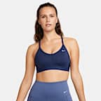 Bra deportivo acolchado de baja sujeción con cuello en V para mujer Nike Indy