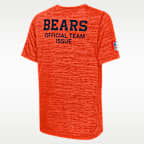 Chicago Bears Rivalries Collection Sideline Velocity Big Kids' Nike Dri-FIT NFL T-Shirt