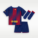 F.C. Barcelona 2025/26 Stadium Home Baby/Toddler Nike Football Replica 3-Piece Kit