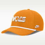 Gorra universitaria Nike ajustable para hombre Tennessee Legacy Basketball Rope Rise