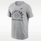 Playera universitaria Nike para hombre Michigan State Legacy Basketball Arch