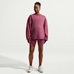 Nike (M) Studio Fleece Sport Women's Dri-FIT Oversized Crew-Neck Sweatshirt (Maternity)