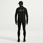 Nike Miler 男款 Therma-FIT 冬季半長式拉鍊跑步上衣
