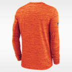 Playera de manga larga Nike Dri-FIT de la NFL para hombre Cleveland Browns Sideline Team Issue Velocity