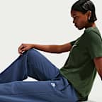 Nike Sportswear Club Fleece Women's Mid-Rise Wide-Leg Sweatpants