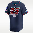 Jersey Nike Dri-FIT ADV de la MLB Limited para hombre Atlanta Braves Bristol