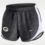 Shorts Nike Dri-FIT de la NFL para mujer Green Bay Packers Tempo