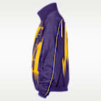 Chamarra de básquetbol de tejido Woven para hombre Los Angeles Lakers Nike Standard Issue