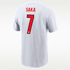 Bukayo Saka England Men's Nike Soccer T-Shirt