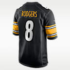 Aaron Rodgers Pittsburgh Steelers Men's Nike NFL Game Jersey