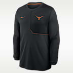 Texas Sideline Coach Men's Nike Dri-FIT College Long-Sleeve Top