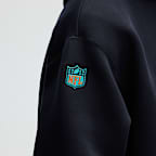 Sudadera con gorro sin cierre Nike de la NFL para hombre Miami Dolphins Rivalries Collection Oversized Tech Fleece