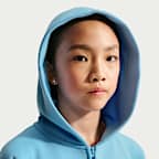 Nike Sportswear Studio Fleece Big Kids' (Girls') Oversized Full-Zip Hoodie
