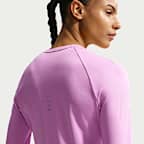 Playera de correr de manga larga de cuello redondo Dri-FIT UV para mujer Nike Swift
